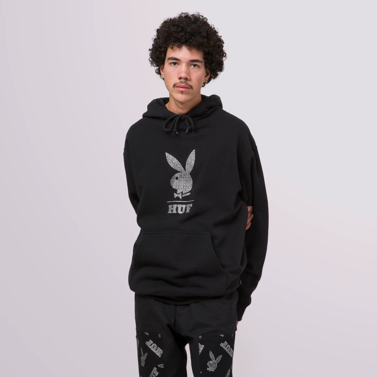 Playboy hoodie rhinestone sale