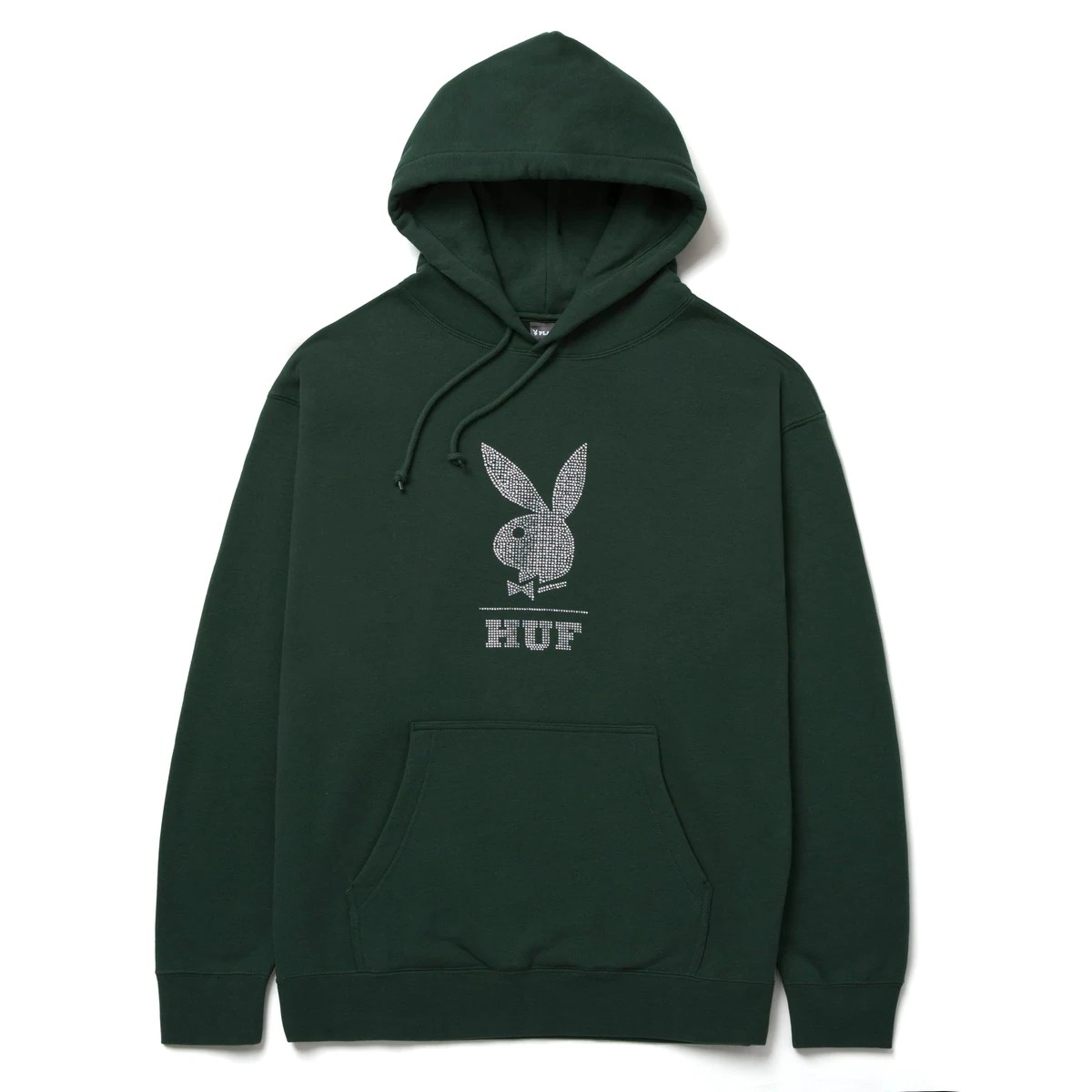 HUF x Playboy Rhinestone Pullower Hoodie Forrest Green SALARIUM